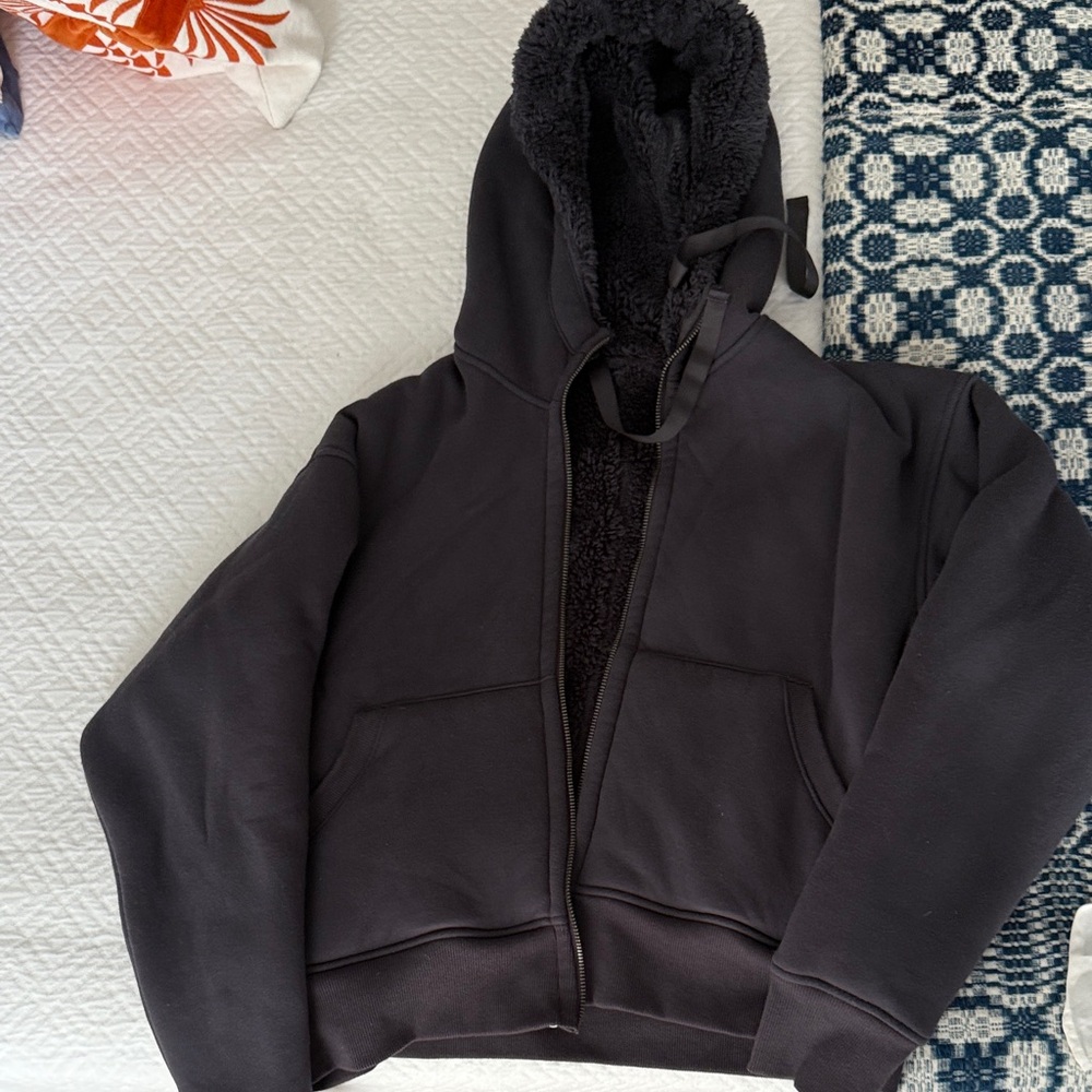 Athleta navy Teddy Jacket